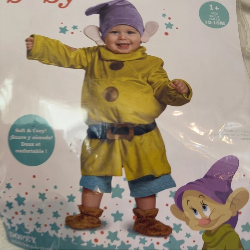 Disney Disguise Dopey Deluxe Infant Costume - 12/18mo